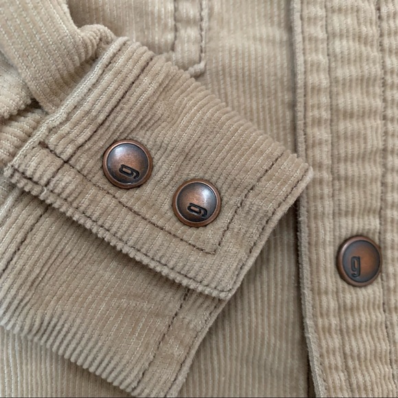🌟3/$15🌟 Gymboree Tan Corduroy Shacket Overshirt Toddler size 12-18 M - Picture 7 of 8